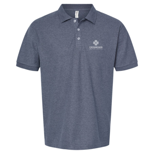 Crossroads Baptist (embroidered) - Unisex 50/50 Sport Polo Thumbnail
